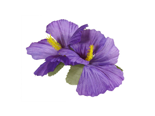 Pin floare hawaiiană violet - 1 buc.