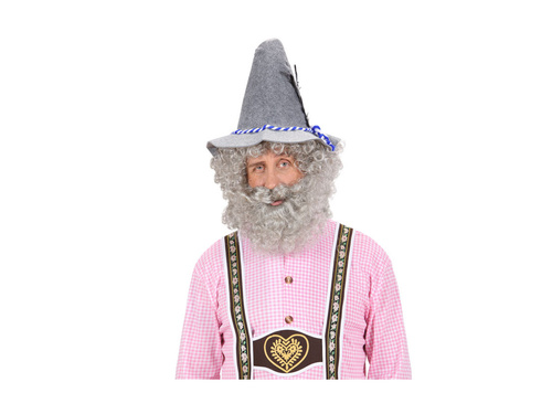 Peruca cu barbă a căpitanului, gri