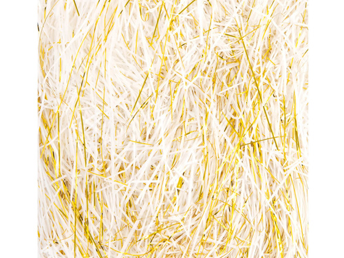 Umplutură cadou alb și auriu - 50 g