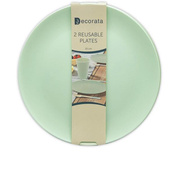 Farfurii reutilizabile cu mentă - 25 cm - 2 buc.