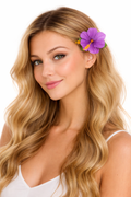 Pin floare hawaiiană violet - 1 buc.