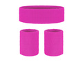 Disco 80s neon roz brățări - 3 buc.