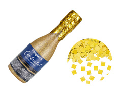 Sticlă de șampanie tub de tragere aur - 20.5cm - 1 buc.