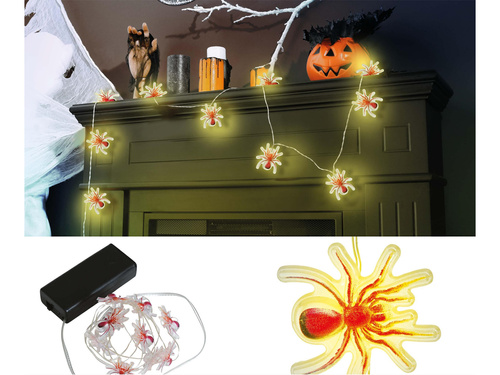 Ghirlandă luminoasă LED Păianjeni - 120 cm - 1 buc.