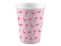 Cupe roz Flamingo - 250 ml - 8 buc.