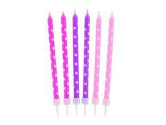 Lumânări de mazăre pentru ziua de naștere pentru fete - 24 buc.
