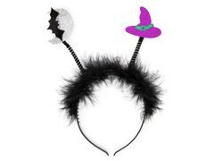 Bentiță cu liliac și pălărie pentru Halloween - 1 buc.