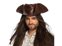 Pălărie de pirat maro - 1 buc.