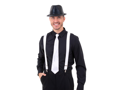 Cravată albă - 45 cm - 1 buc.