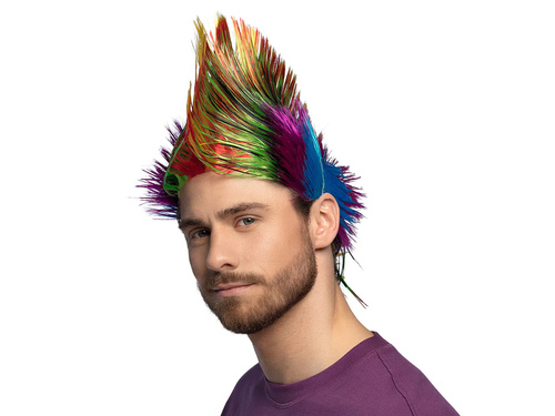 Peruca Punk colorată - 1 buc.