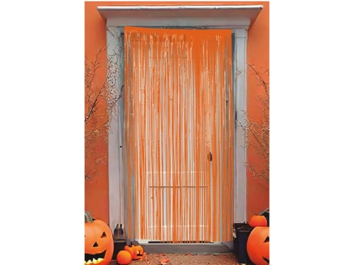 Cortină portocalie pentru ușă - 100 x 200 cm