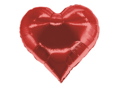 Carded Heart balon roșu din folie - 58x56 cm - 1 buc.