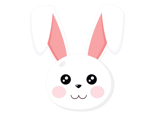 Decorare cu două fețe Hare - 30 x 34 cm