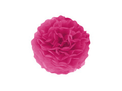 Decorațiuni florale suspendate pom pom - roz - 25 cm - 1 buc.