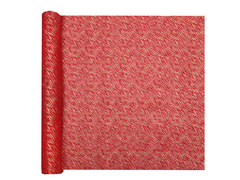 Decorațiune de masă cu fir auriu - roșu - 36 cm x 2,5 m - 1 buc.