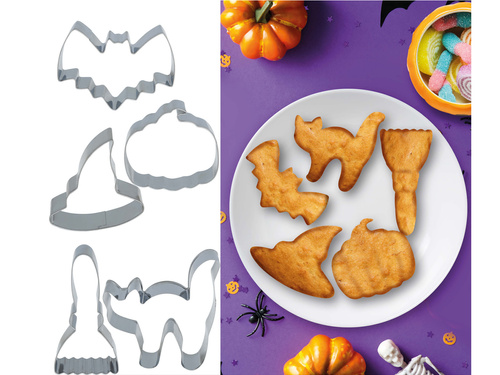 Set de forme de tort Halloween - 5 buc.