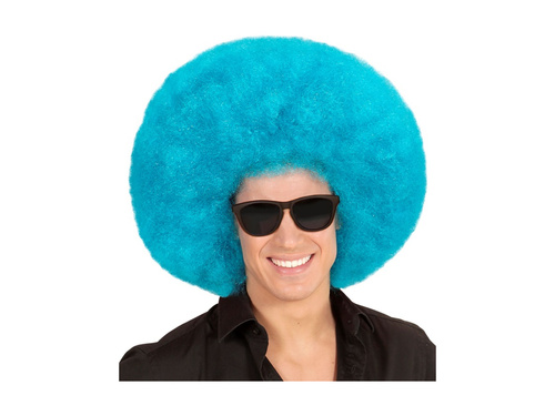 Peruca afro albastru de calitate mare