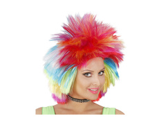 Peruca multicoloră a unui star rock