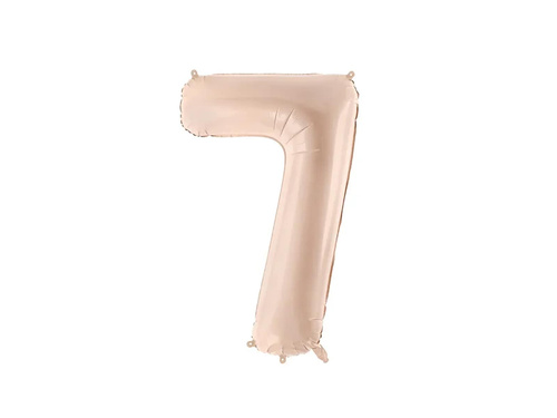 Balon din folie numărul 7 bej închis - 72 cm - 1 buc.