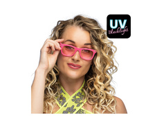Ochelari de petrecere roz neon pentru dans