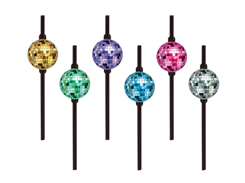 Paie disco neagră - 6 buc.