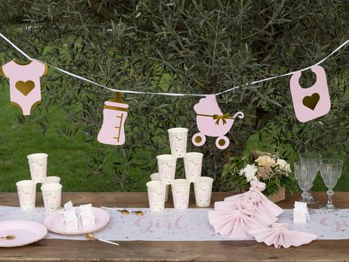 Pahare de hârtie Baby Girl - 270 ml - 10 buc.