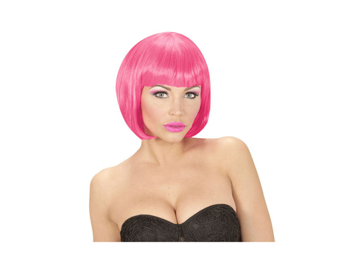 Peruca Valentina roz neon