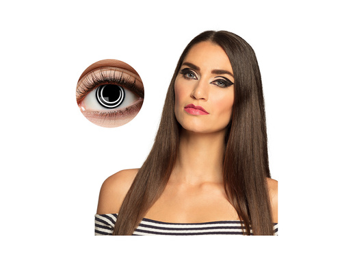 Lentile de contact spirală negru - 7 zile