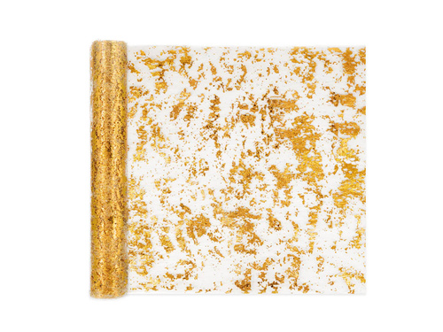 Decorațiune de masă lucioasă - auriu - 28 cm x 3 m - 1 buc.