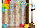 Rainbow Dots perdea ușă - 2 m x 1 m