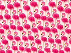 Cocktail picks Flamingos - 50 buc.