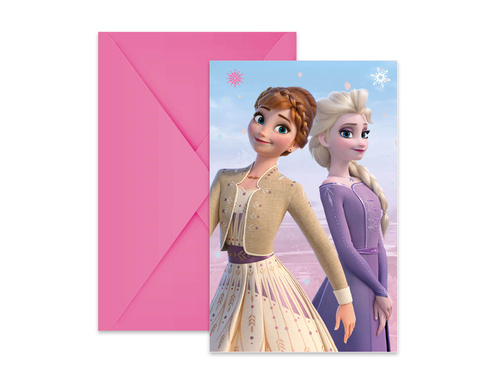 Frozen 2 - Ice Age Wind Spirit invitații aniversare - 6 buc.