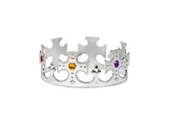 Coroana de argint a regelui cu bijuterii