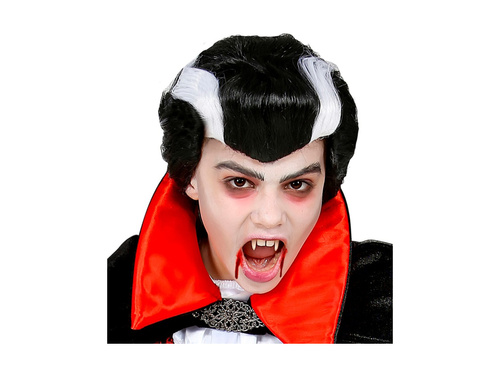 Peruca vampir negru și alb