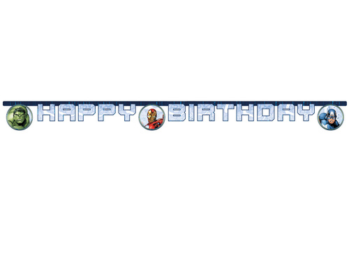 Happy Birthday Avengers banner - 1 buc.