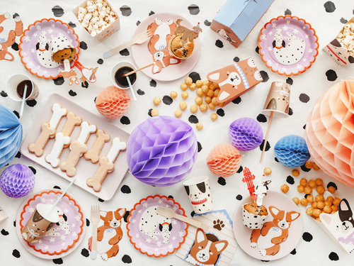 Farfurii aniversare dalmațiene - 18 cm - 6 buc.