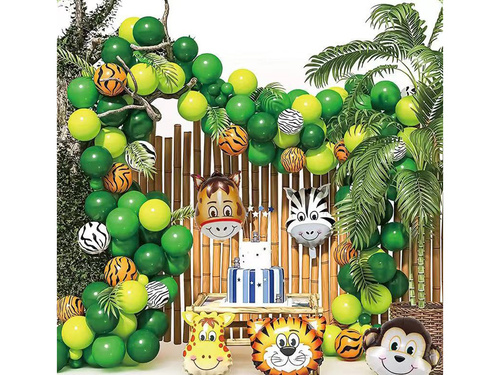 Set de baloane pentru ghirlandă „Safari” – 85 de bucăți.