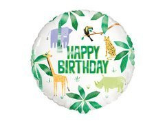 Set baloane din folie Happy Birthday Safari - 1 buc.