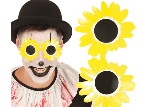 Ochelari Daisy galben - 1 buc.