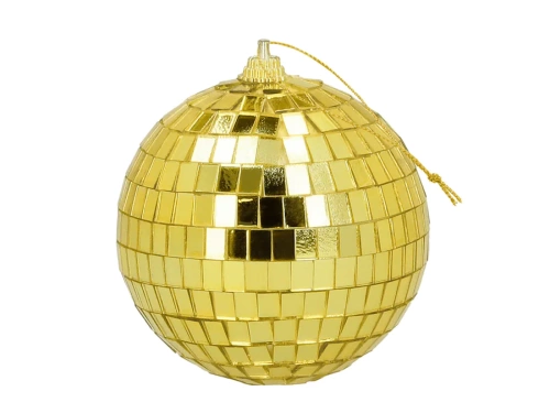 Glob disco auriu - 8 cm - 6 buc.