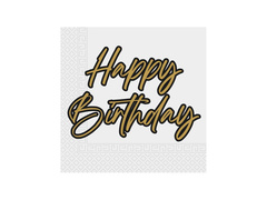 Șervețele Happy Birthday - 33 cm - 20 buc.