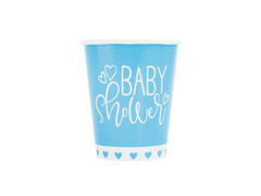 Baby Shower cupe albastre - 266 ml - 8 buc.
