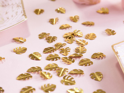 Confetti din frunze aurii metalice - 15 g