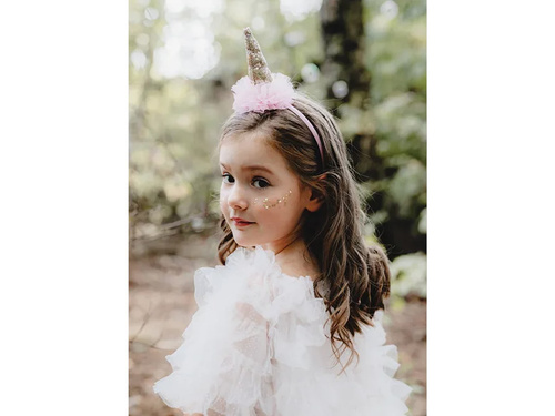 Bentiță unicorn cu volan roz - 1 buc.