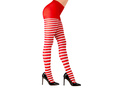 Colanți de elf cu dungi roșii și albe