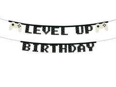 Banner aniversar Level up Gamer - 250 cm - 1 buc.