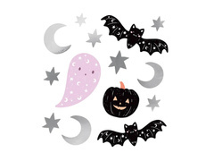 Decor de perete Halloween - 56 buc.