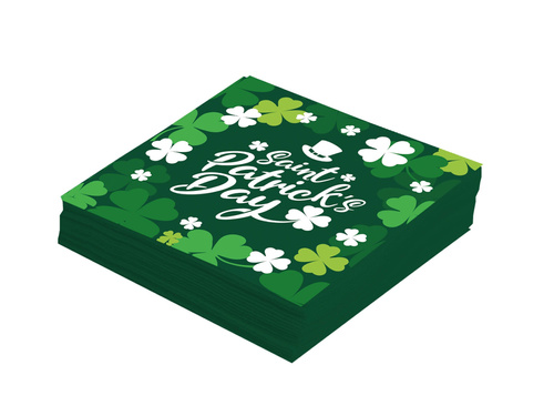 Șervețele de hârtie de Ziua Sfântului Patrick - 33 cm - 12 buc.
