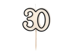 Lumânare aniversare 30 de ani - 5.5 cm - 1 buc.