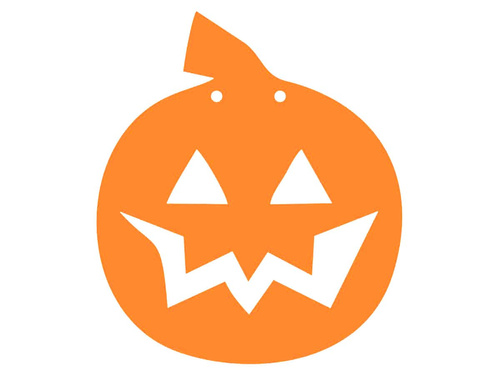 Dovleac de Halloween din hârtie 13 cm - 1 buc.